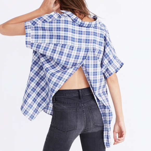 Madewell Tops - 🌿 Madewell Courier Plaid Top
